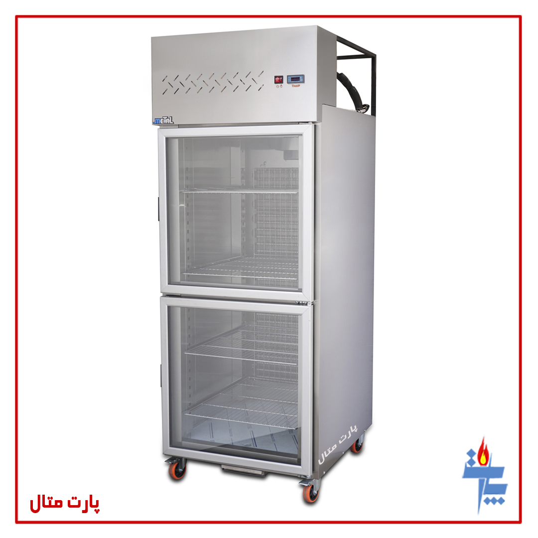 یخچال درب شیشه‌ای